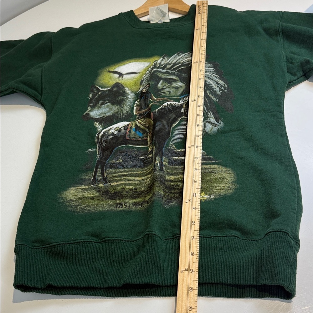Field & Stream Green Graphic Crewneck Sweatshirt Size Small - Picture 6 of 7